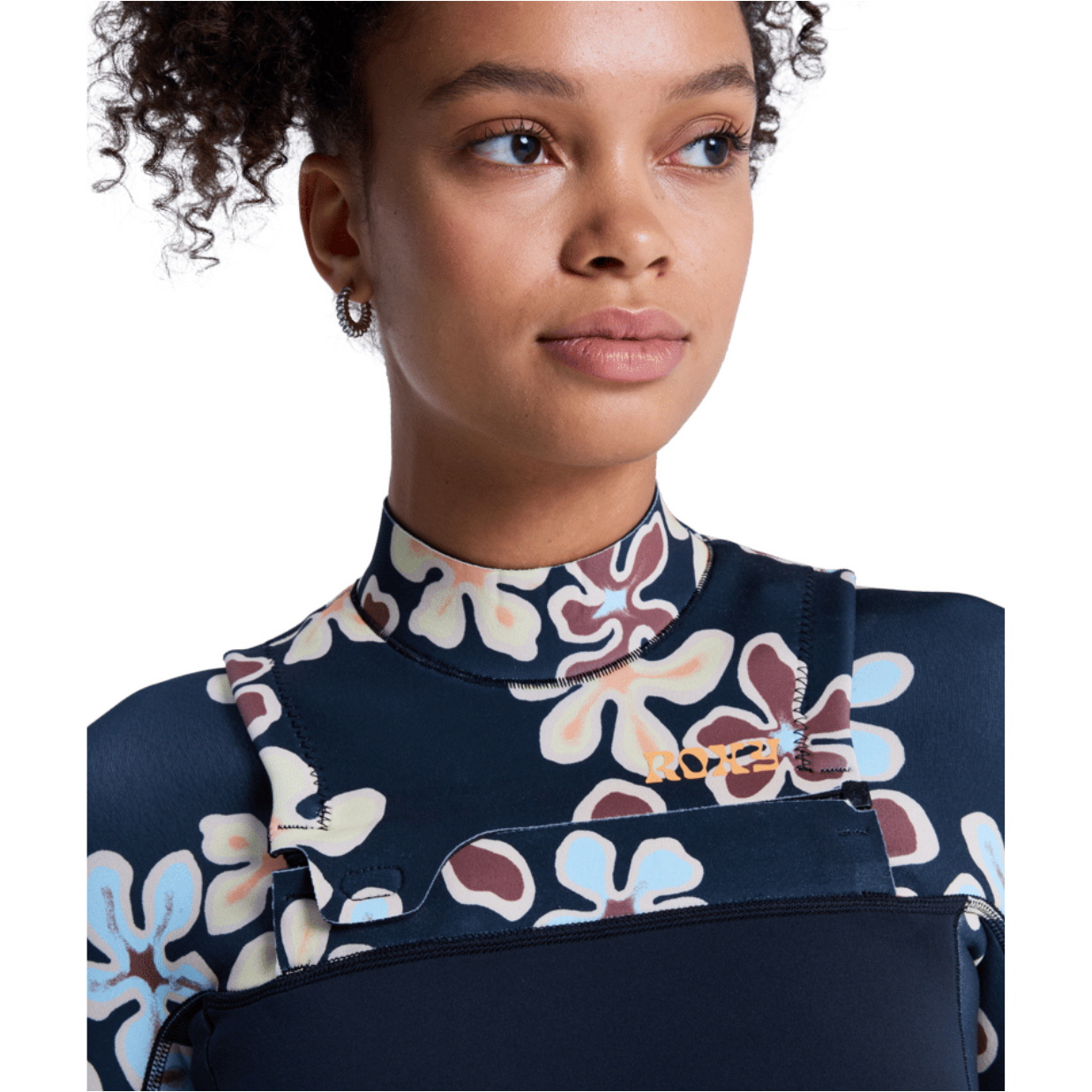2026 Roxy Da Donna Swell Natural 2mm Manica Lunga Chest Zip Muta Primaverile Muta 26BW243507 - Flower